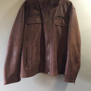 Calvin Klein Brown Bomber Jacket XXL - Men's